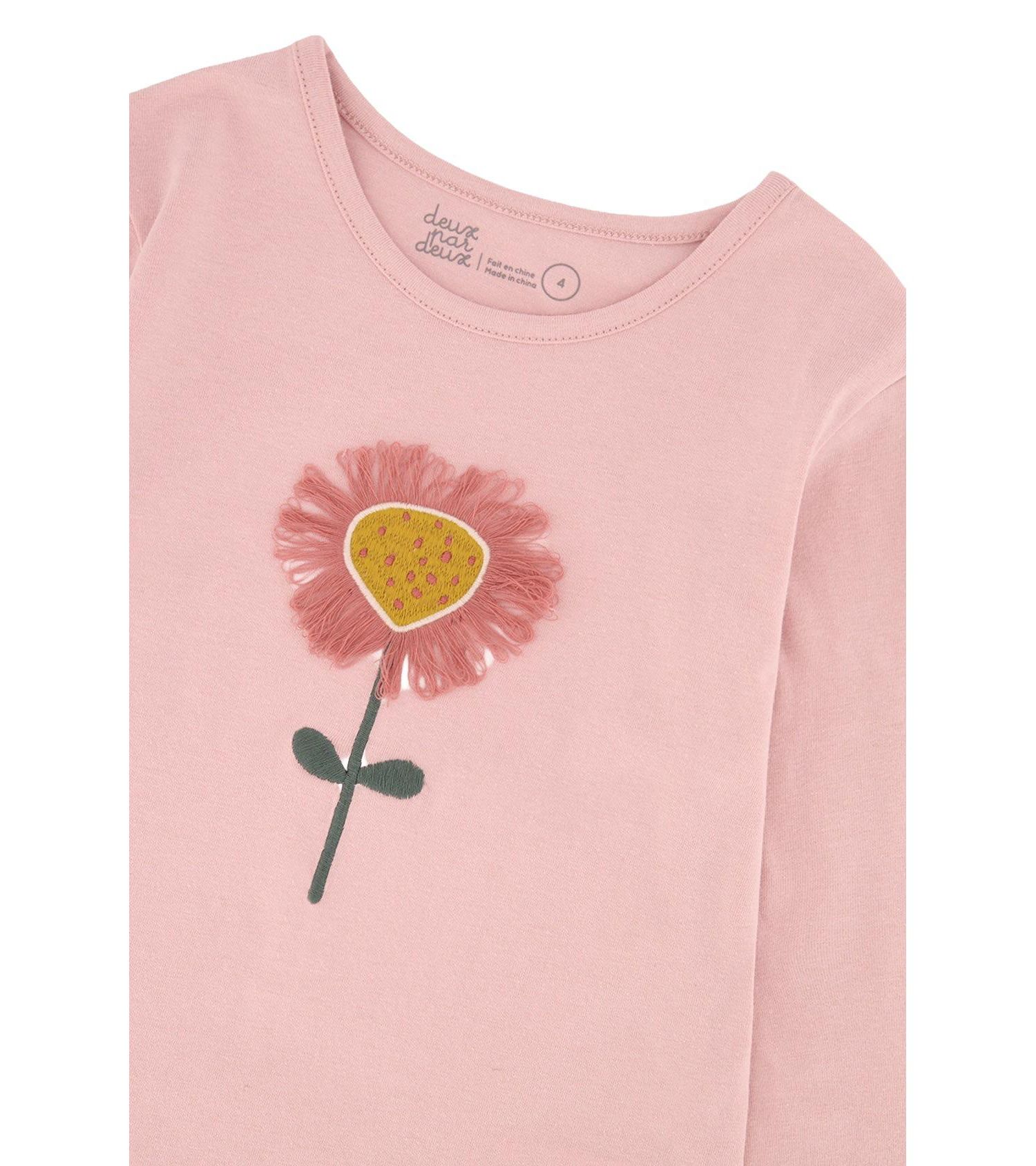 Little and Big Girl (6 -12)Long Sleeve Organic Cotton T-Shirt