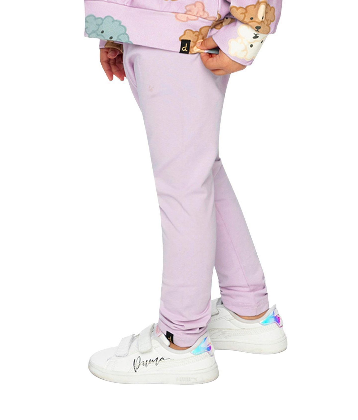 Леггинсы Deux par Deux Cotton Leggings Lavender для девочек, цвет: Лавандовый — фото 3