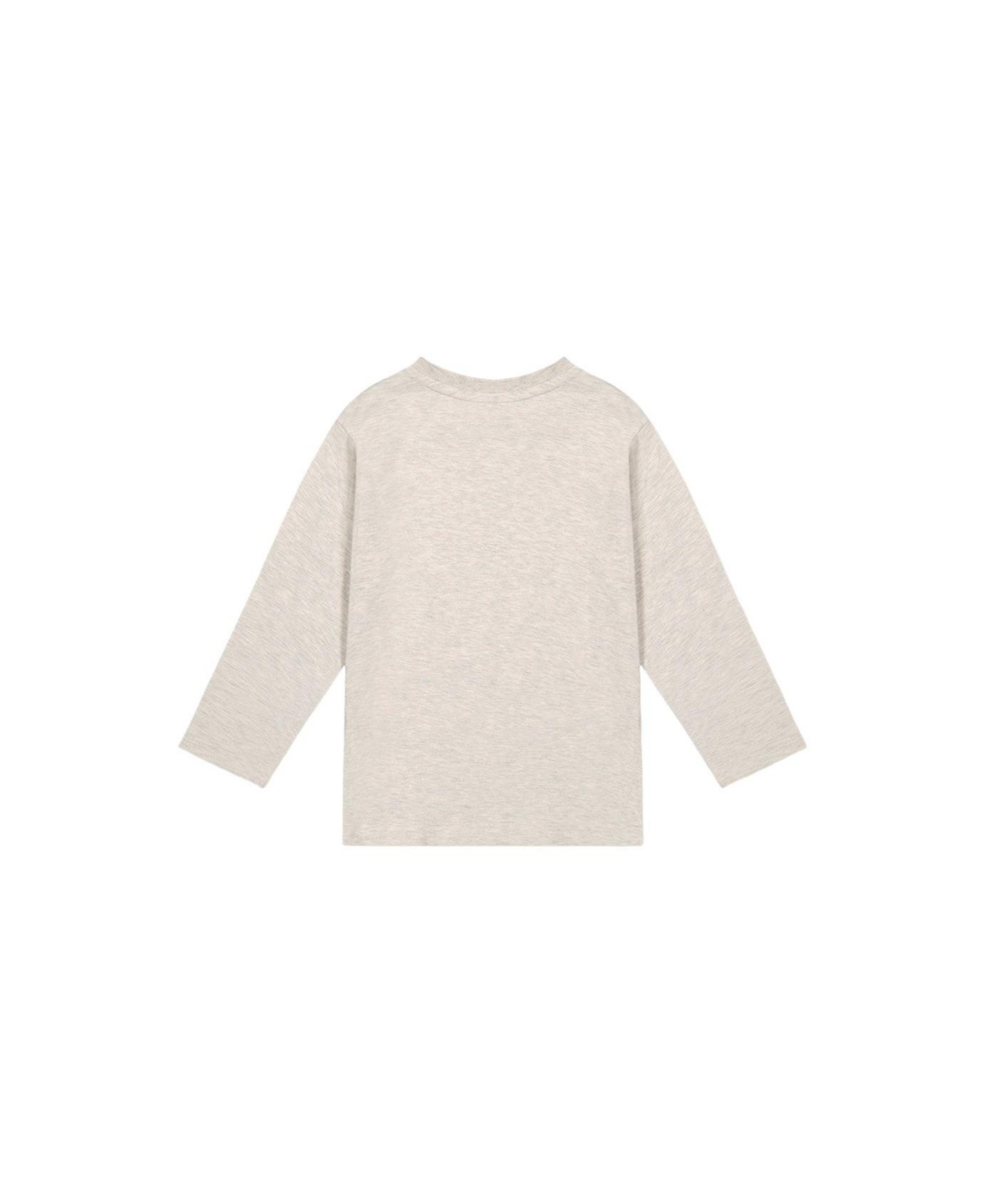 Deux par Deux Little and Big Boy (6-12) Cotton Long Sleeve T-Shirt Heather