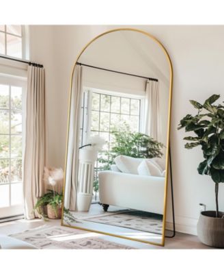 Full Length Mirror, 90"x46" Floor Mirror for Bedroom, Hanging Mounted for Living Room Cloakroom