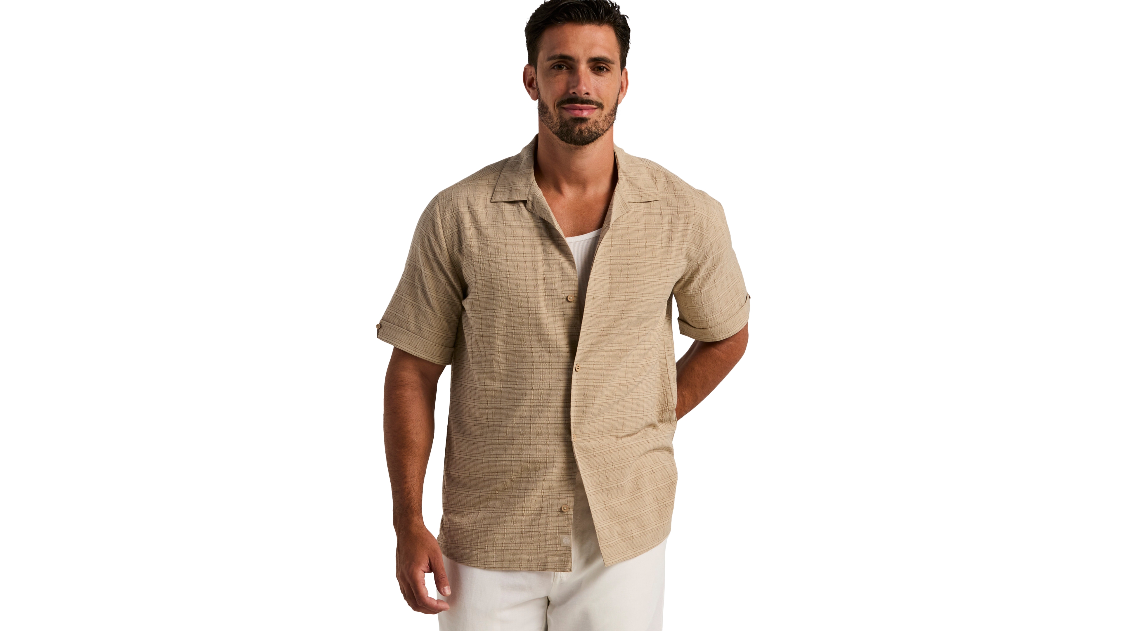 Cubavera Men's Seersucker Windowpane Shirt