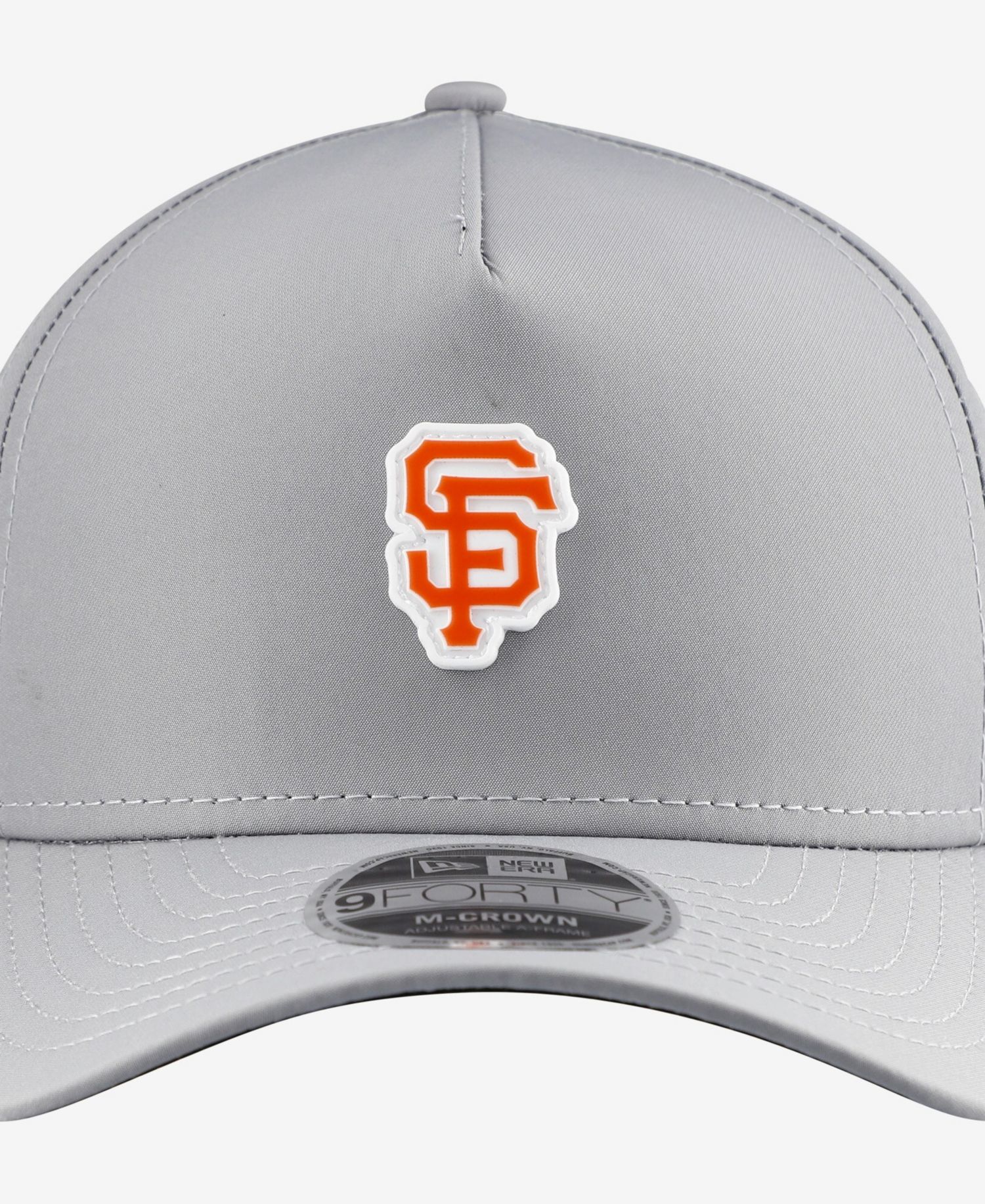 Men's Gray San Francisco Giants Micro Logo 9FORTY M-Crown A-Frame Adjustable Hat