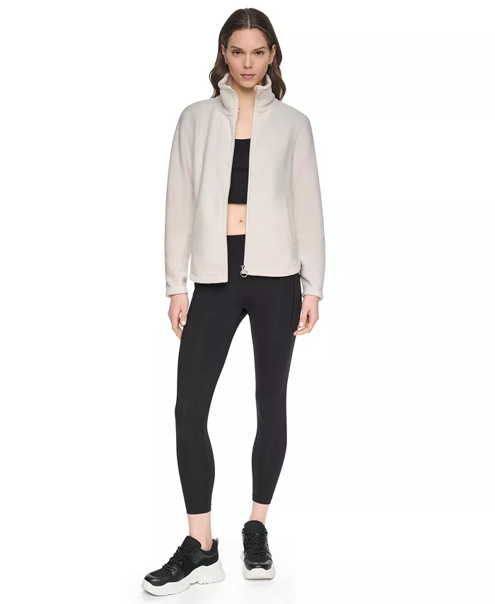 Women's Fleece Curved-Hem Zip-Up Jacket - thumbnail 7