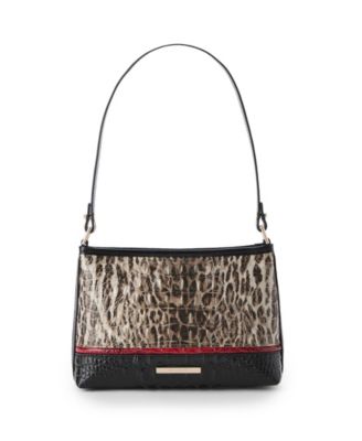 Lorelei Calgary Leather Ocelot Small Shoulder Handbag