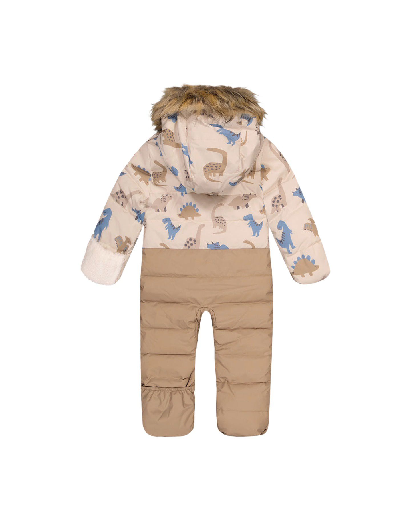 Комбинезон Deux par Deux (1M to 24 M) Snug One Piece Snowsuit Adapted for Car Seats Dinosaur Print для мальчиков-малышей, цвет: Синий с принтом — фото 5
