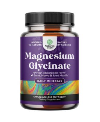 High Absorption Magnesium Glycinate 500 Milligram Capsules, Supports Sleep, Mood and Muscle Relaxation, , Non-GMO, 120 Count