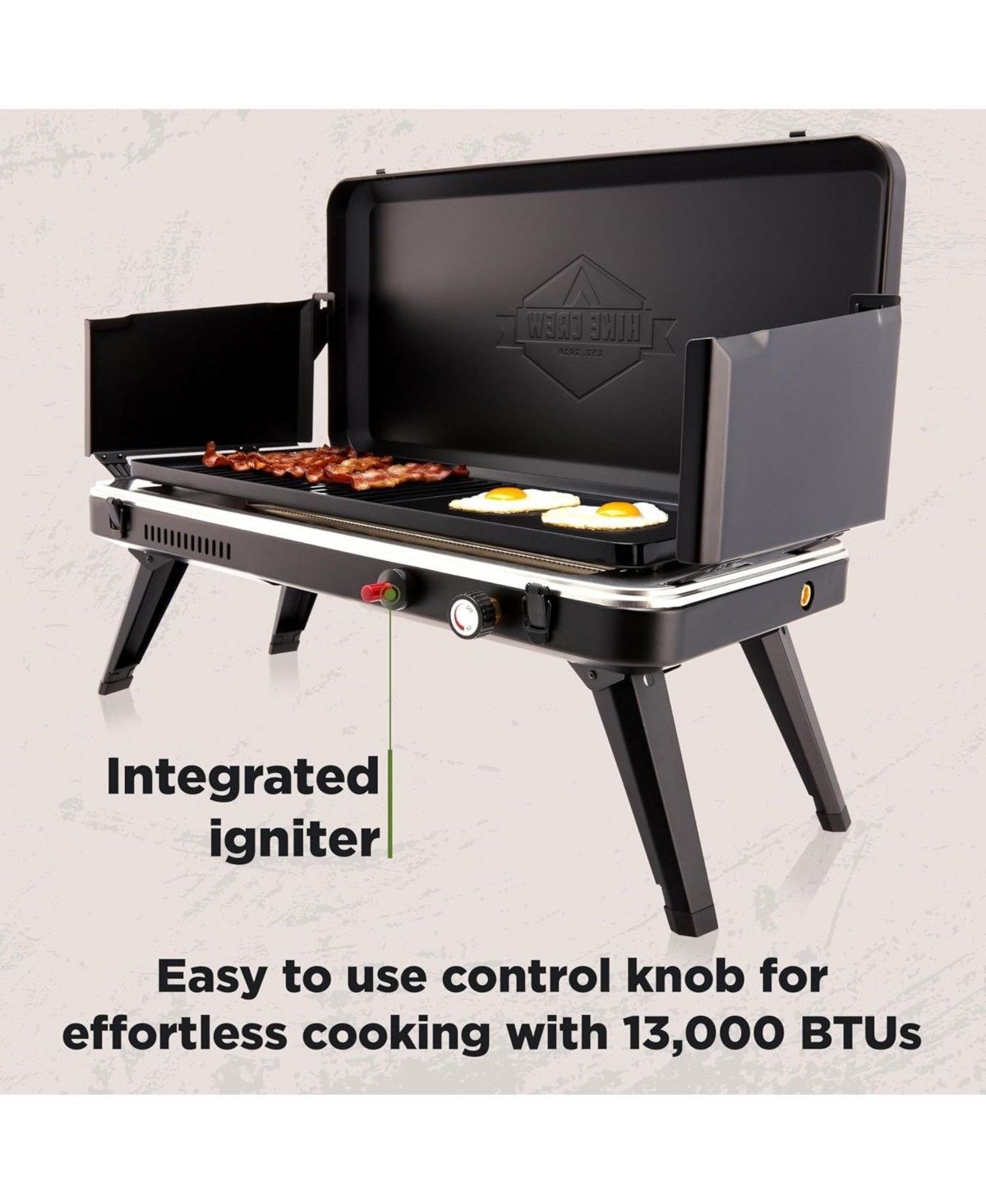 Hike Crew Gas Camping Grill and Griddle