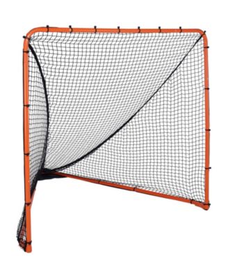 Portable Lacrosse Goal, 6' x 6' Steel Frame Training Net, Foldable Backyard Practice Goal