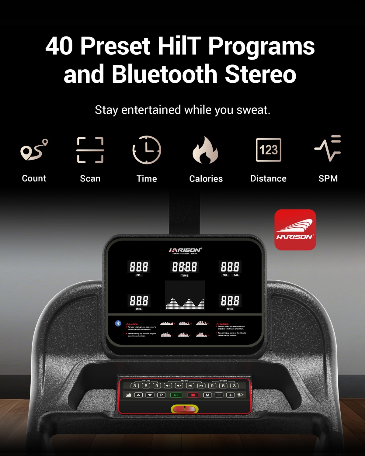 Harison Hr-349 Mini Stepper for Home Exercise, Portable Stair Stepper with Lcd Monitor, 330 lbs Capacity