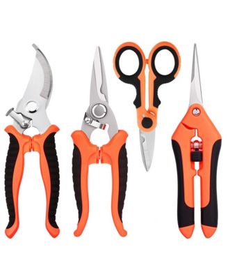 Garden Pruning Shears Set Stainless Steel Grip Handles
