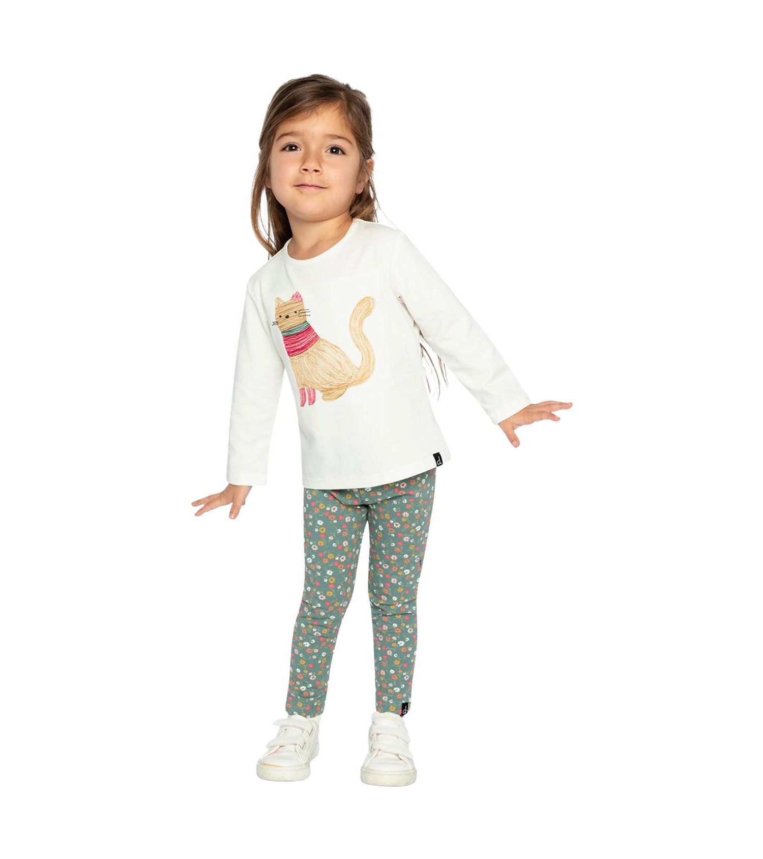 Little Girls 6-8 Cotton Long Sleeve T-Shirt