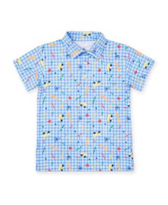 Big Boy ( 2T to 7 ) School Print Performance Knit Polo