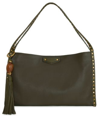 Dylan Medium Leather Tassel Shoulder Bag