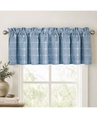 Country Farmhouse Buffalo Plaid Baby  Rod Pocket Window Valance