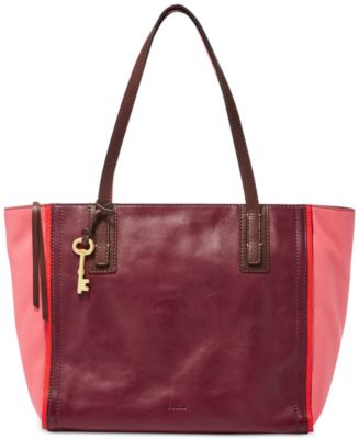 Fossil Emma Leather Tote - Handbags & Accessories - Macy&#39;s