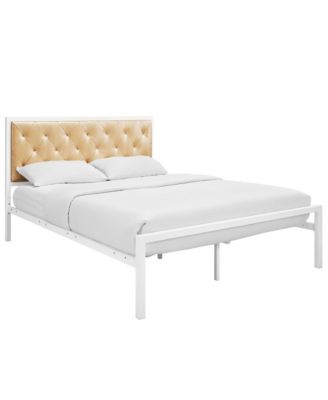 Mia Vinyl Queen Bed