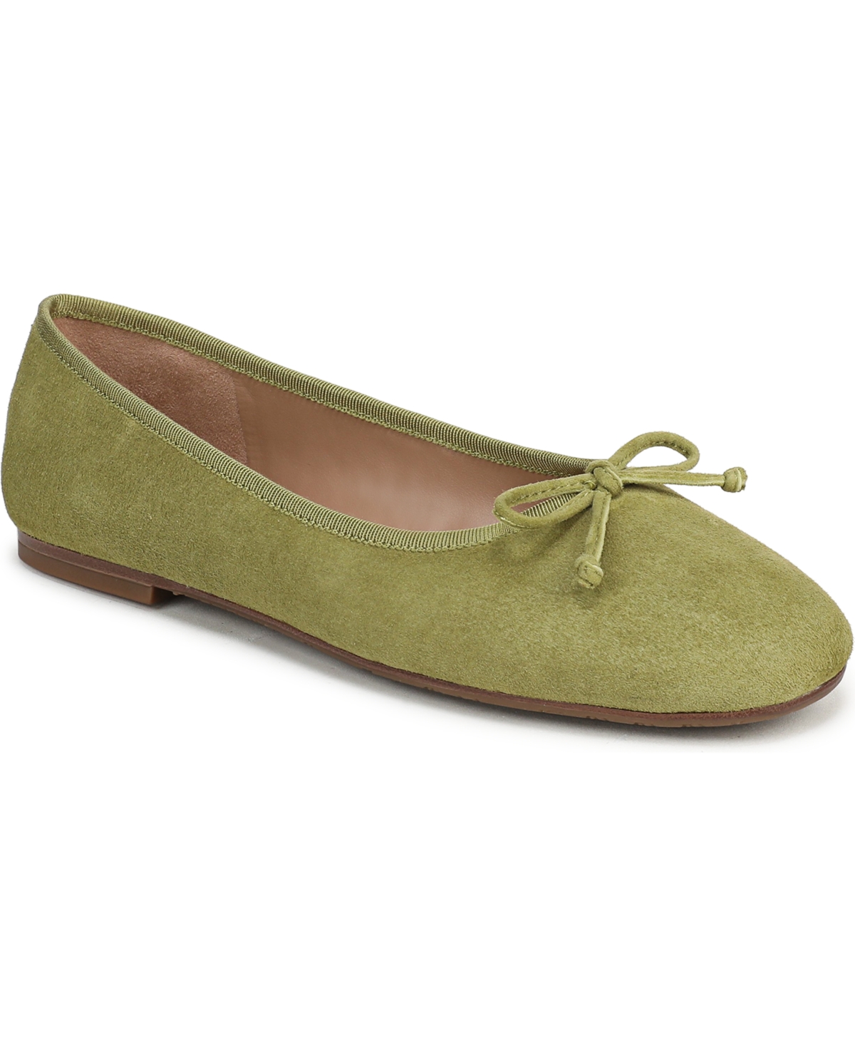 Sam Edelman Women's Alie Ballerina Flats In Martini Olive Suede