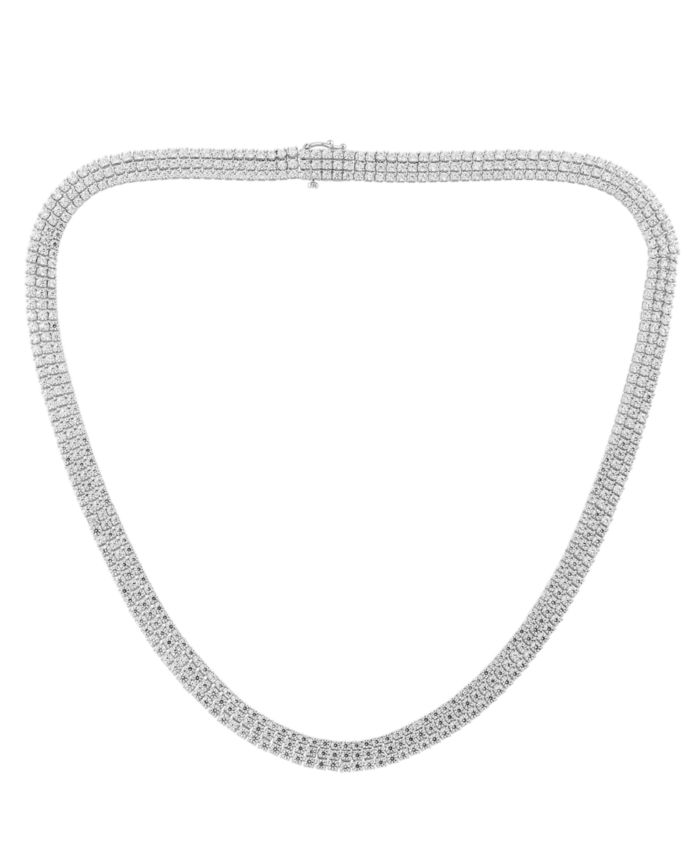 Lab-Grown Diamond Necklace (16 ct. t.w.) in 14k White Gold