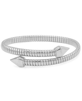 Cubic Zirconia Flexible Stretch Bypass Bracelet