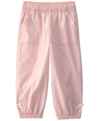Toddler Girls' 2T-5T Bow-Cuff Poplin Jogger Pants