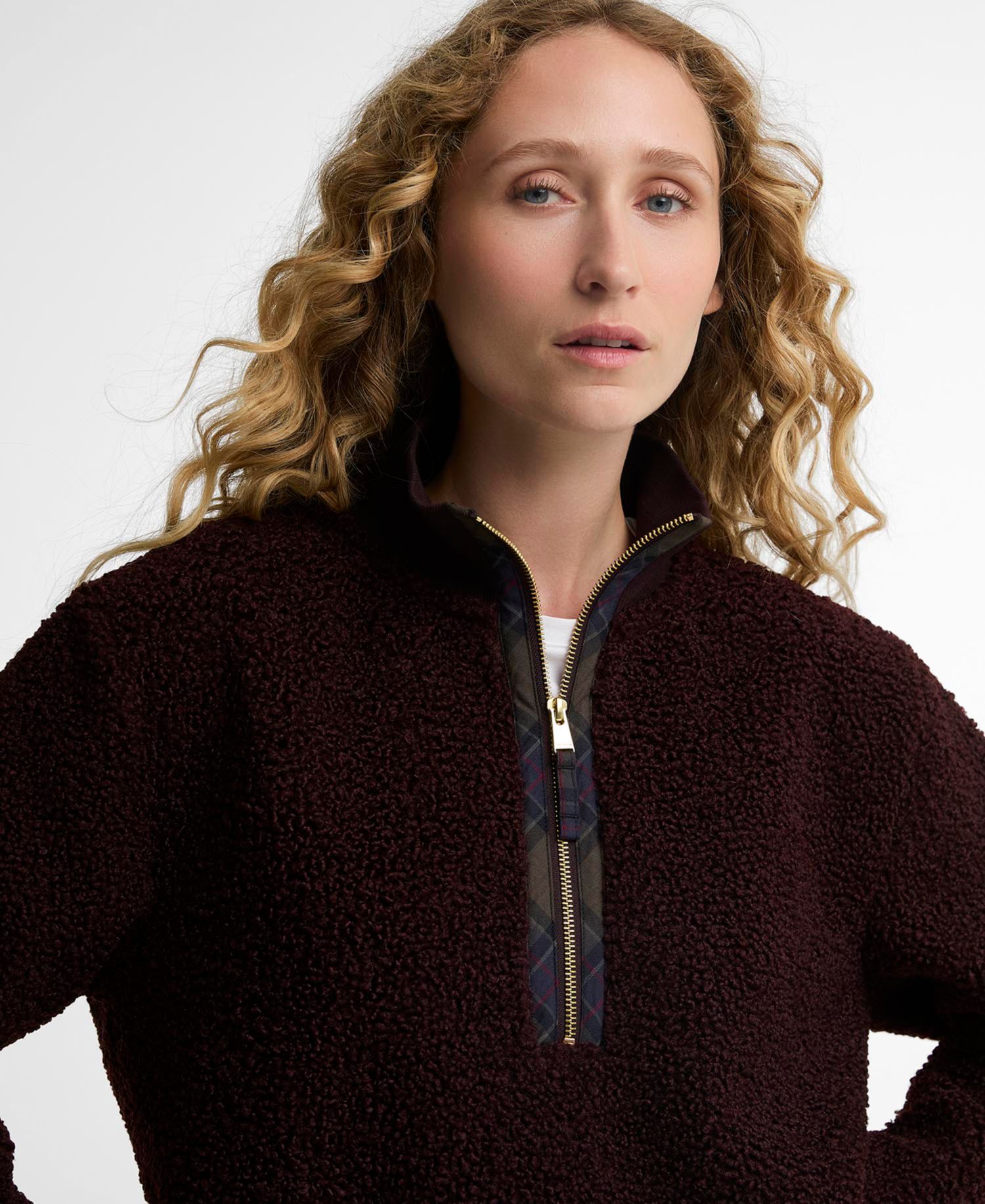 Women's Fawne Funnel Neck Quarter-Zip Fleece Sweatshirt