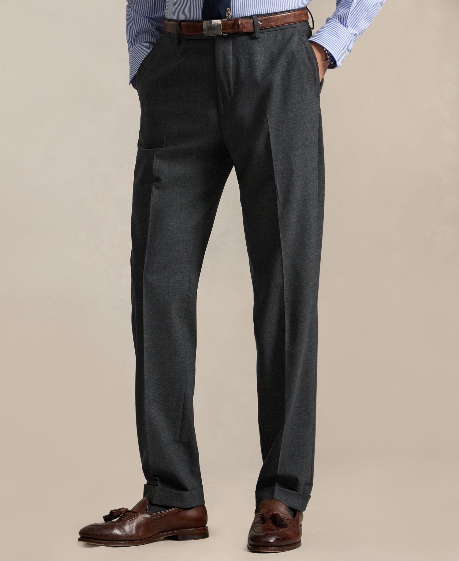 Men's Stretch Wool-Blend Suit Trouser