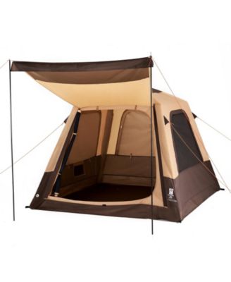 4-Person Inflatable Cabin Camping Tent with Rechargeable Pump