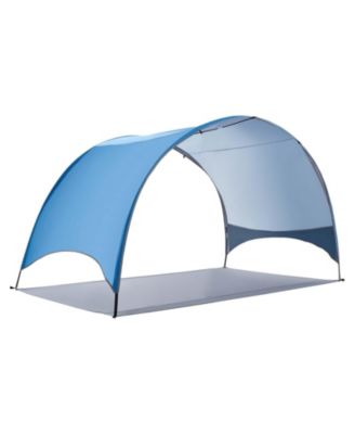 4-Person Beach Tent Sun Shelter with UPF 50 Plus Canopy