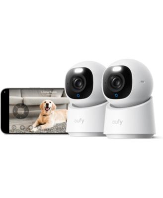 4K Indoor Cam E30,2 Pack, 360 Coverage,PetandHuman tracking, Color Night Vision, Homekit/Alexa compatible,Local Storage