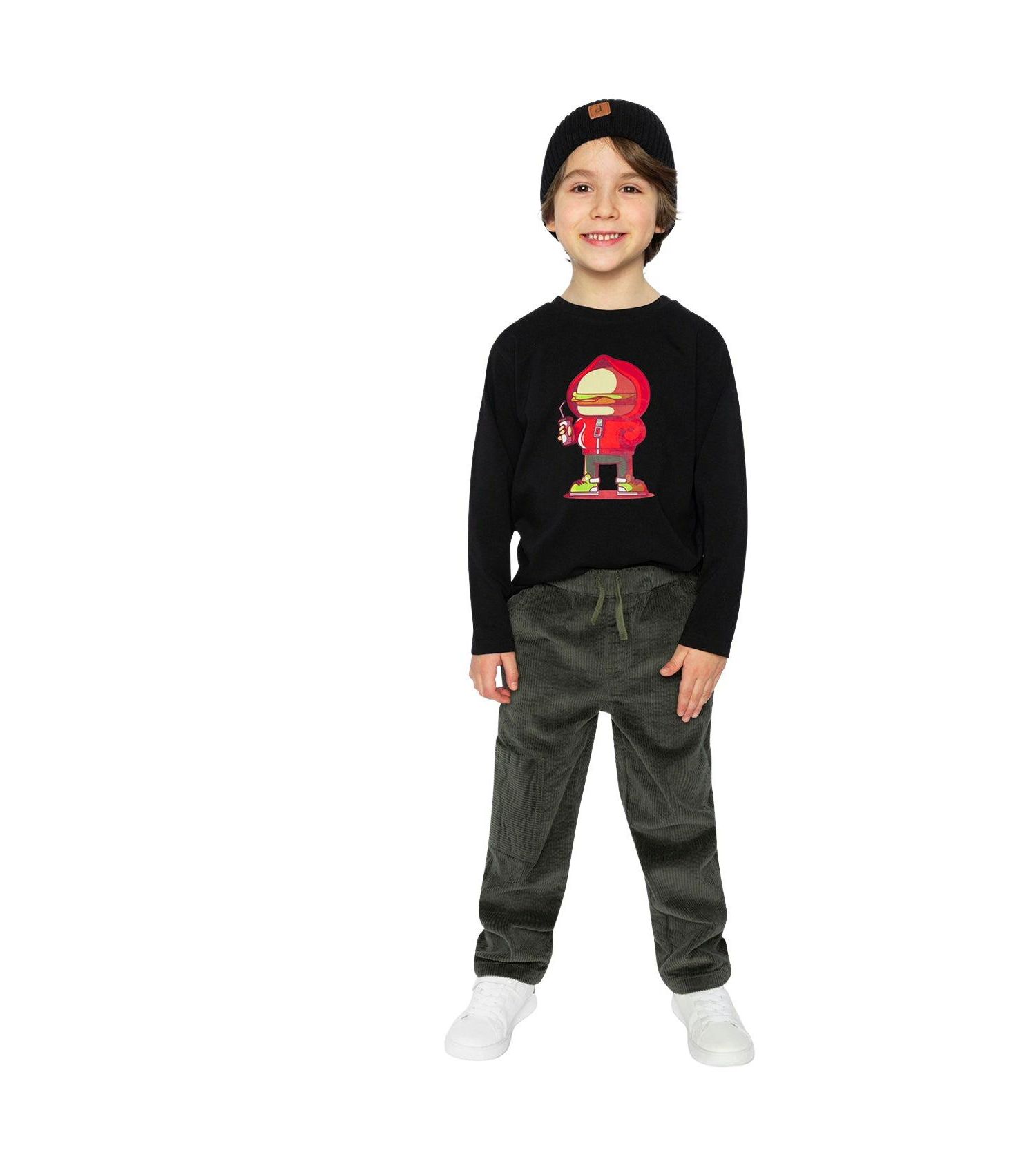 Little and Big Boy Long Sleeve Organic Cotton T-Shirt