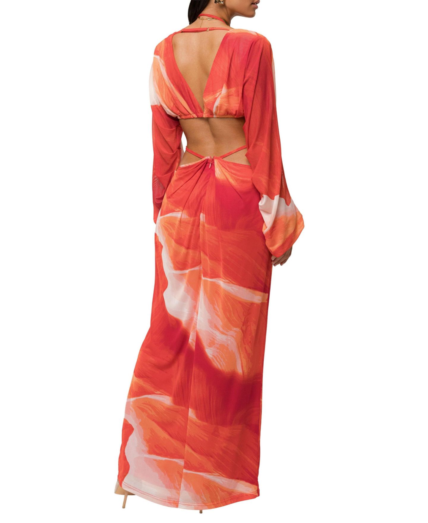 Женская юбка JLUXLABEL Hera Draped Maxi, цвет: Чёрный — фото 6