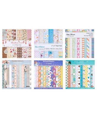 Patterned Scrapbook Paper, 72 Sheets, 6 x 6 Inch for Card Making