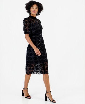 black lace dress macys Women's Semi-Formal Cocktail & Party Dresses and Graceful Lace is