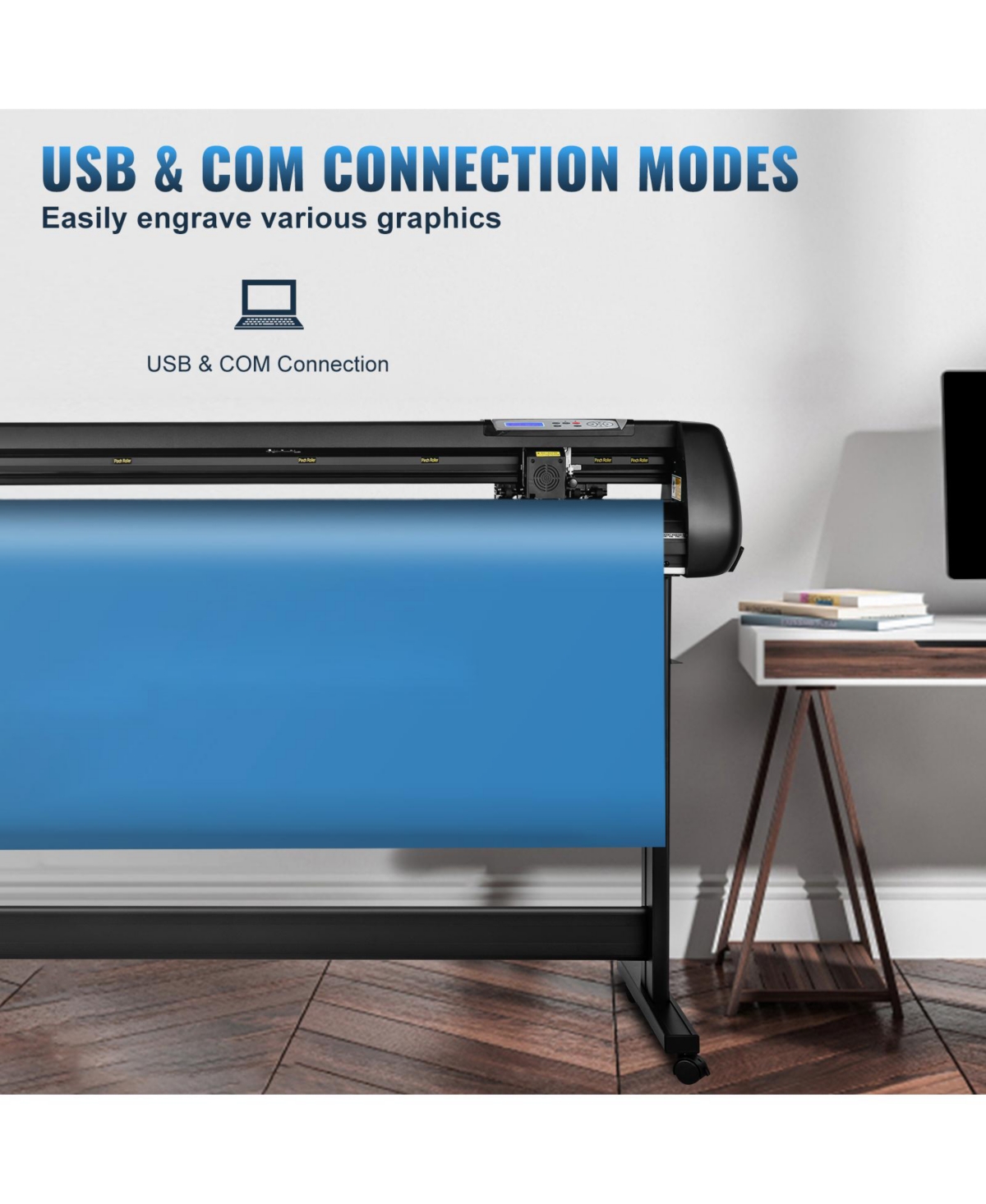 Sevorley 53 inch Vinyl Cutter Plotter with Stand and SignMaster Software