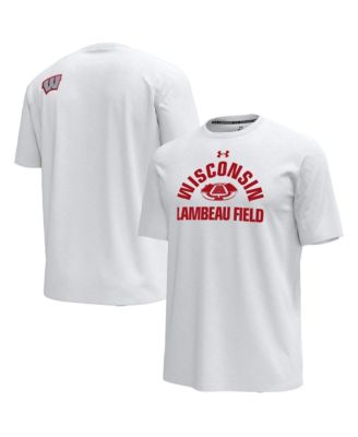 Men's White Wisconsin Badgers 2026 Lambeau Field Collection Icon T-Shirt