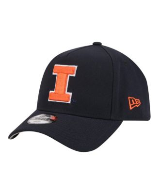 Big Boys and Girls Navy Illinois Fighting Illini 9FORTY A-Frame Adjustable Hat