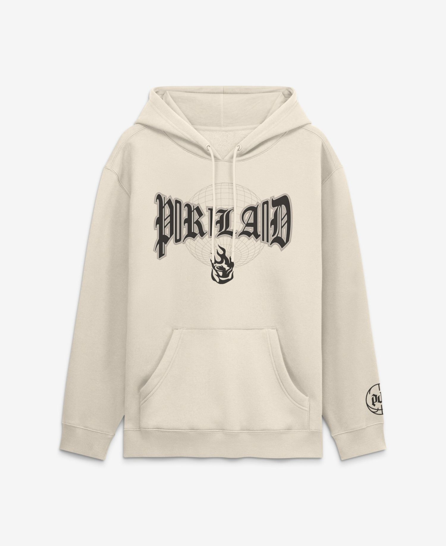 Men's Cream Portland Fire Legacy Fleece Pullover Hoodie