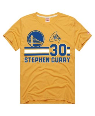Men's and Women's Stephen Curry Gold Golden State Warriors Jersey Remix Tri-Blend T-Shirt