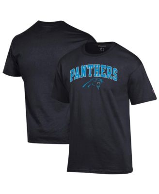 Men's Black Carolina Panthers Arch Over Logo T-Shirt