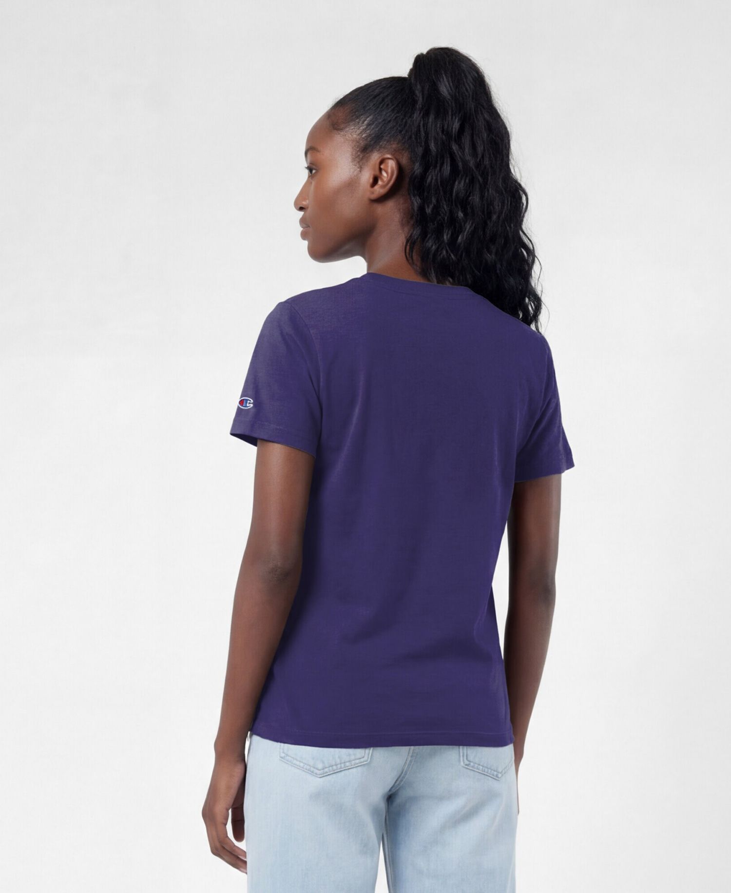 Women's Purple Baltimore Ravens Logo T-Shirt