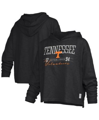 Women's Black Tennessee Volunteers Castillo Slub Waist Length Long Sleeve Hooded T-Shirt