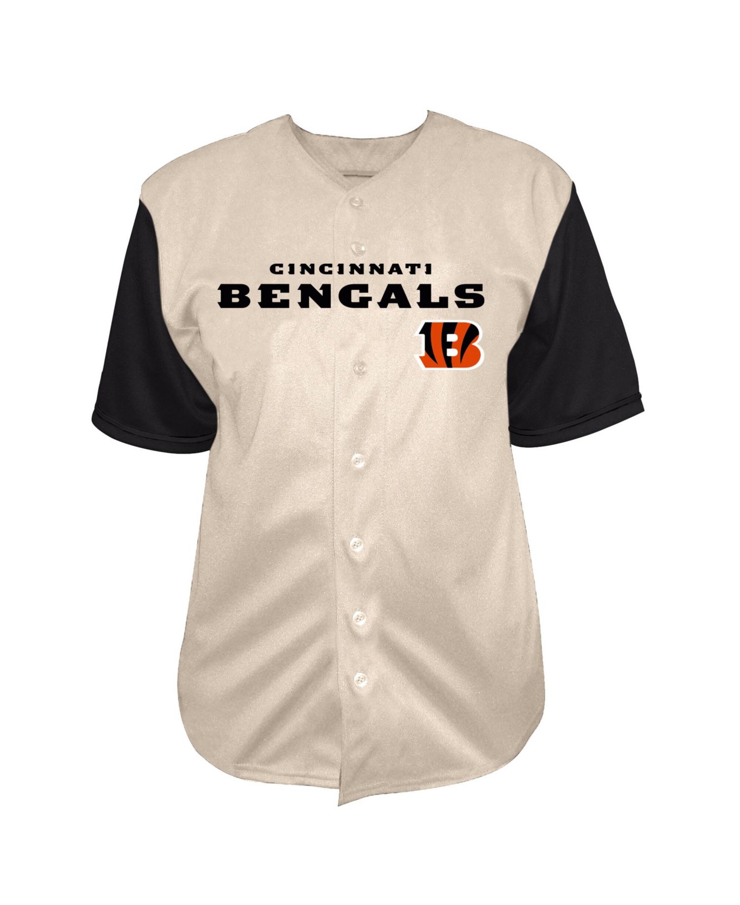 Men's Joe Burrow Cream Cincinnati Bengals Big & Tall Baseball Button-Up Shirt