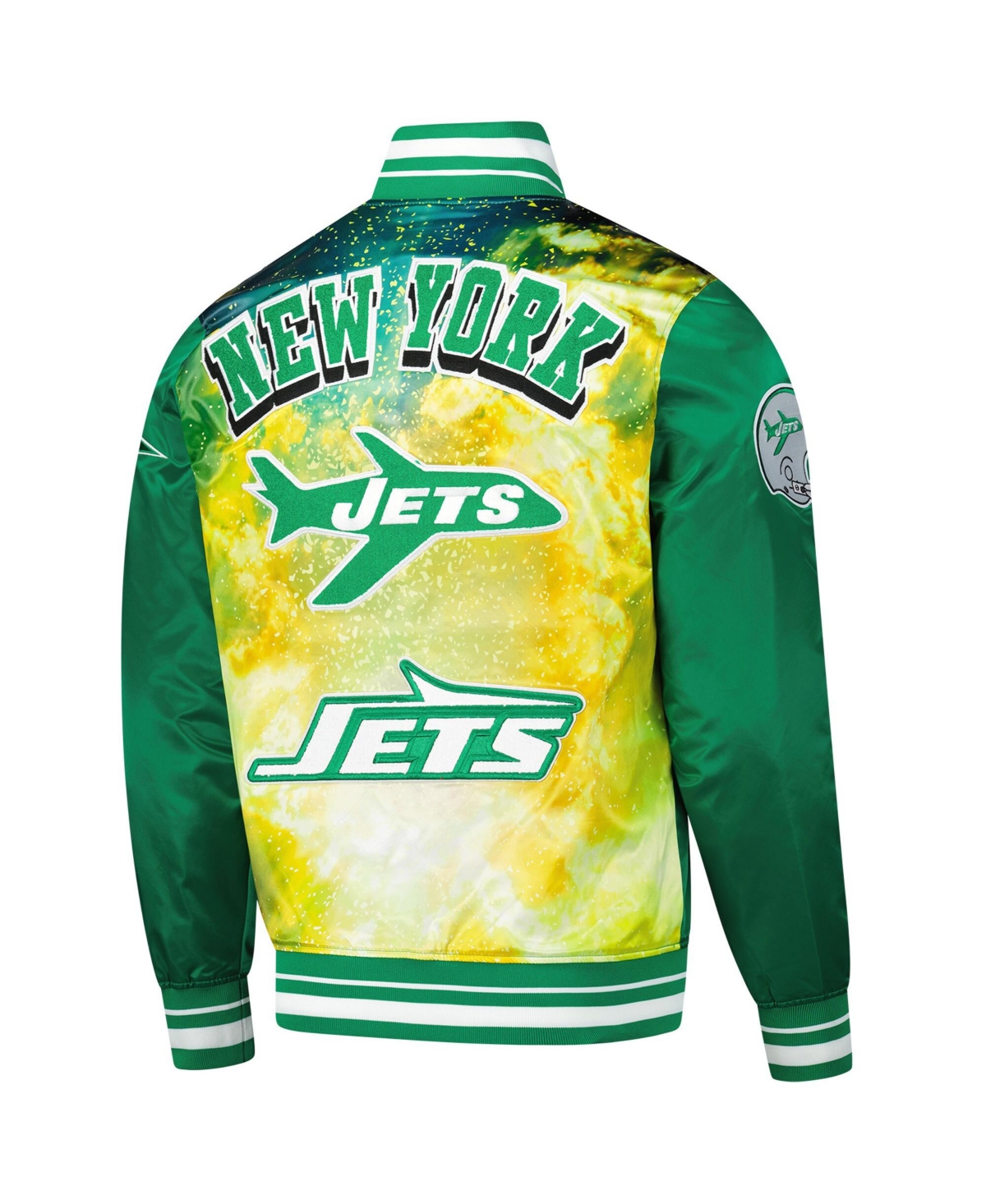 Pro Standard Men's Green New York Jets Sublimated Satin Full-Snap Jacket