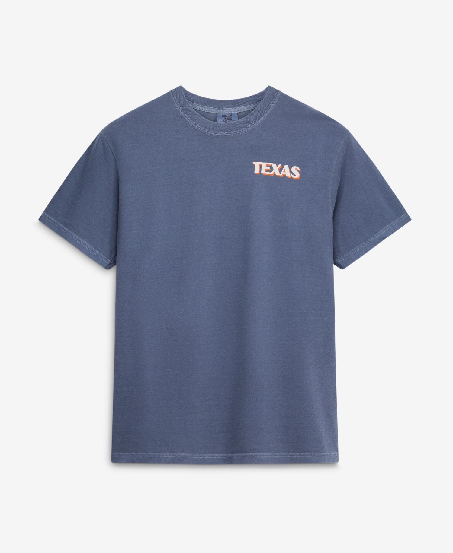 Men's Navy Texas Longhorns Comfort Colors Team Statue T-Shirt