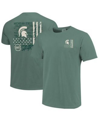 Men's Green Michigan State Spartans Comfort Colors OHT Camo Overlay T-Shirt