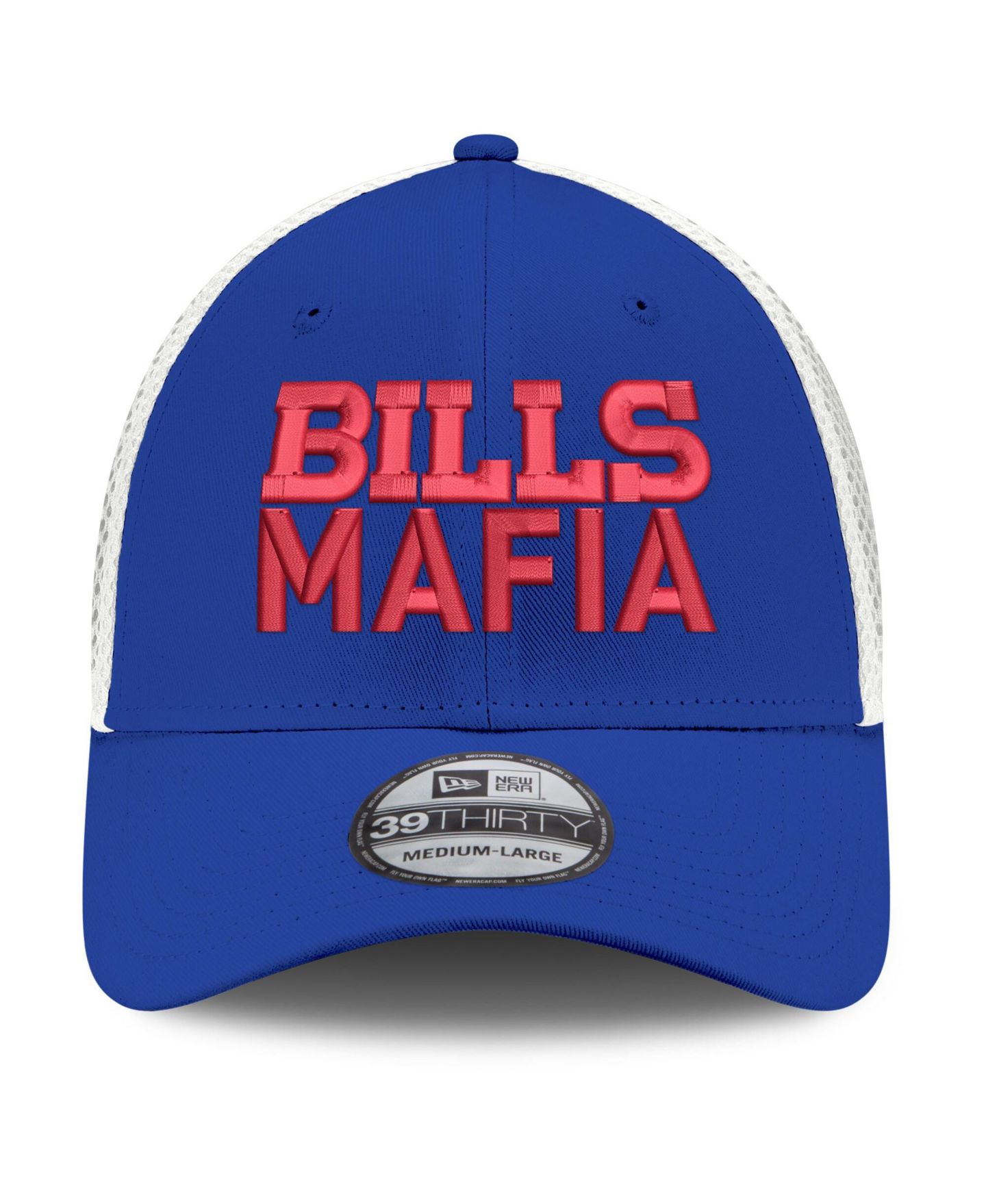 Мужская кепка New Era Royal/White Buffalo Bills Bills Mafia Neo 39THIRTY Flex Hat — фото 4