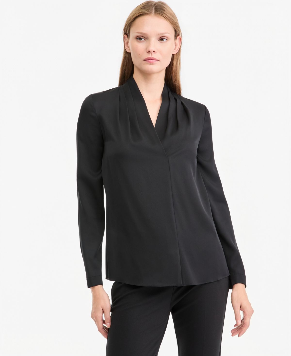 Kobi Halperin Women's Nellie Long-Sleeve V-Neck Silk-Blend Blouse