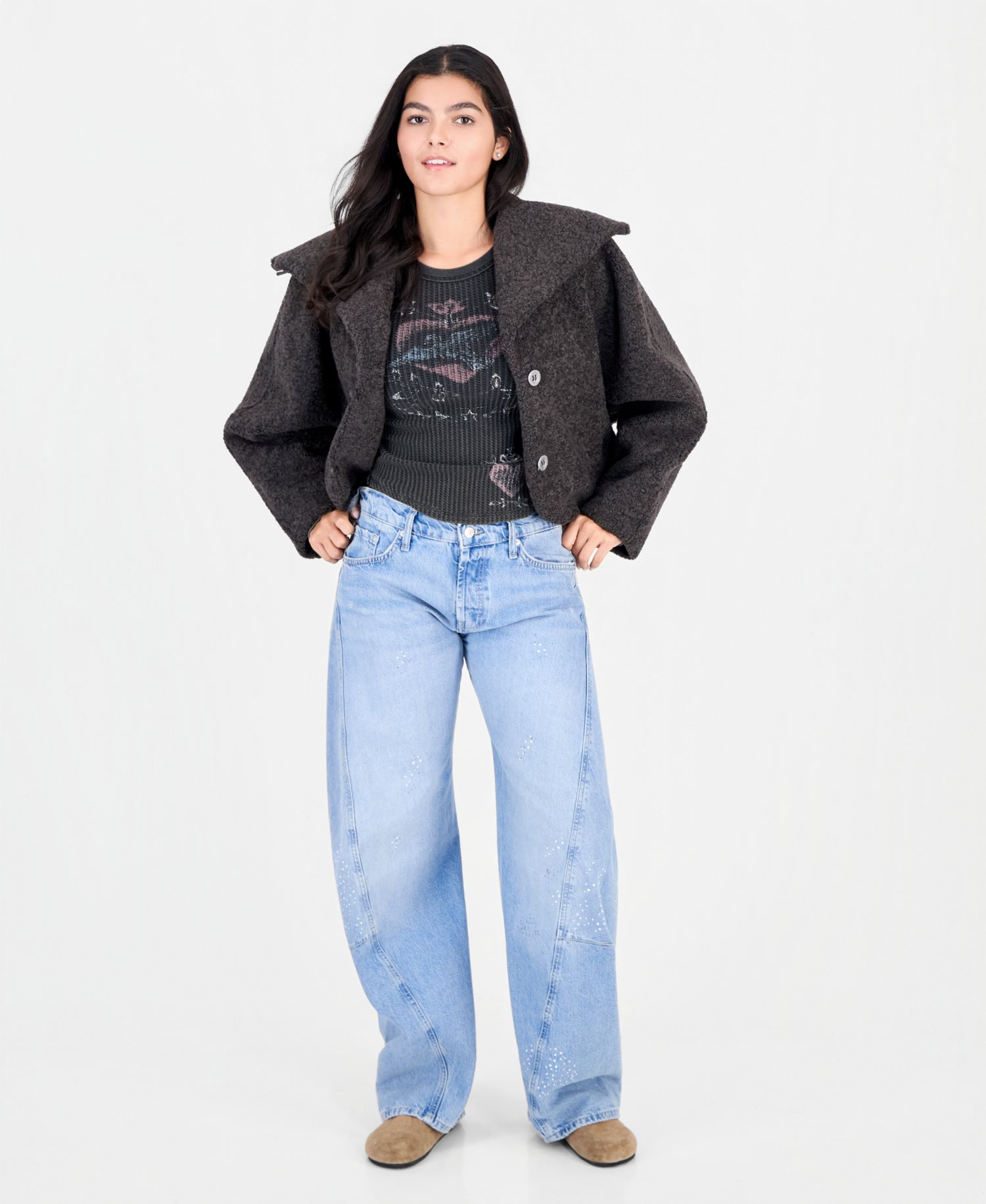Women's Softest Touch Cropped Faux-Fur Jacket