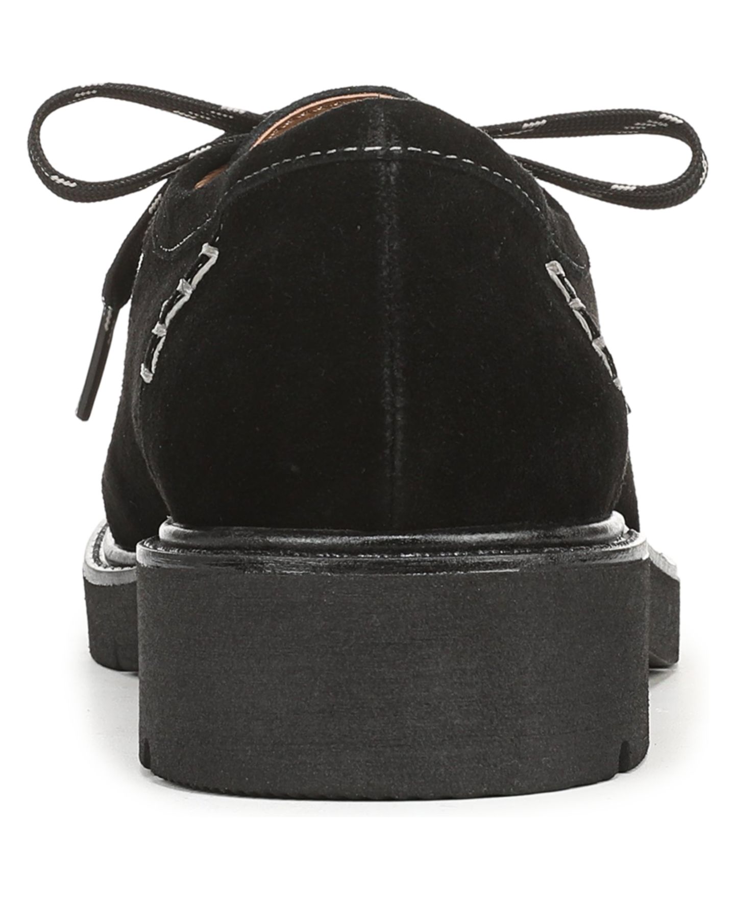 Женские туфли Naturalizer Tisha Oxford Round Toe, цвет: Чёрный замшевый — фото 3