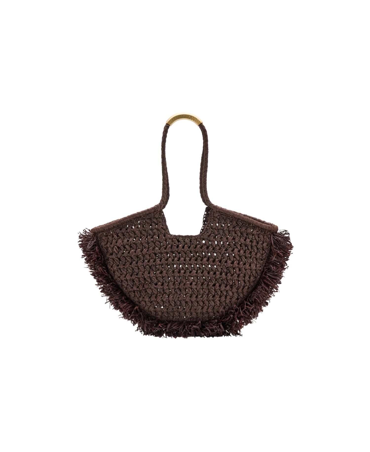 Women's Natural-Fiber Shoulder Bag